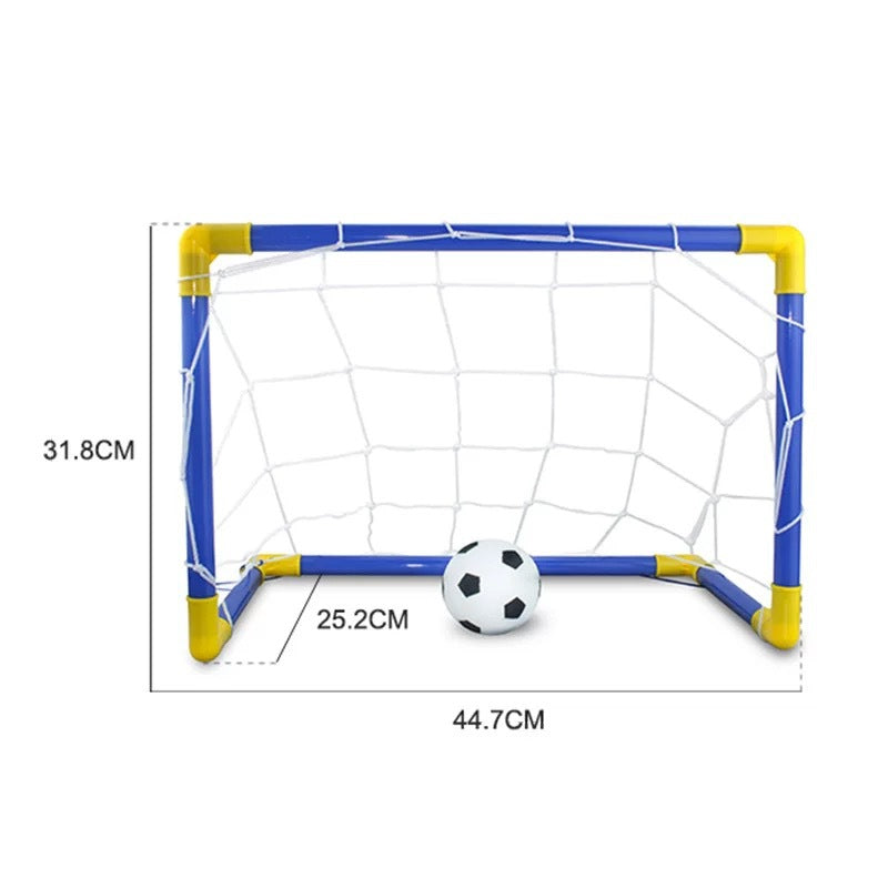 Folding Mini Football Soccer Ball Plastic Removable Goal Post Net Set High-strength Kids Indoor Outdoor Child Birthday Gift