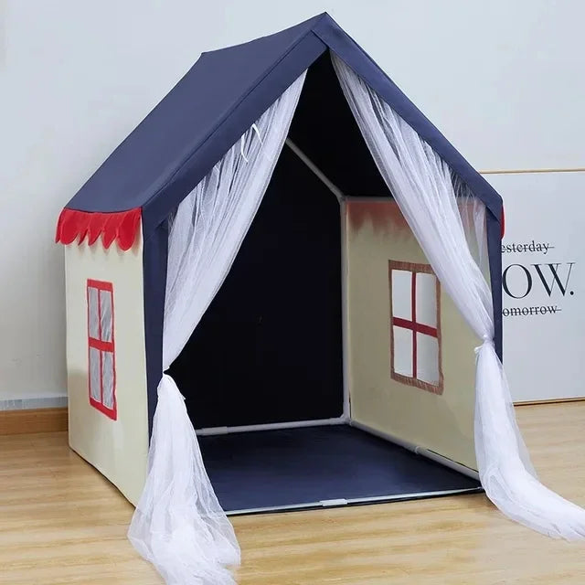 Portable Baby Play House Children Tent Teepee Tent Enfant Kids Tent Pink Blue Kids Play House Indoor Outdoor Toy Princess House