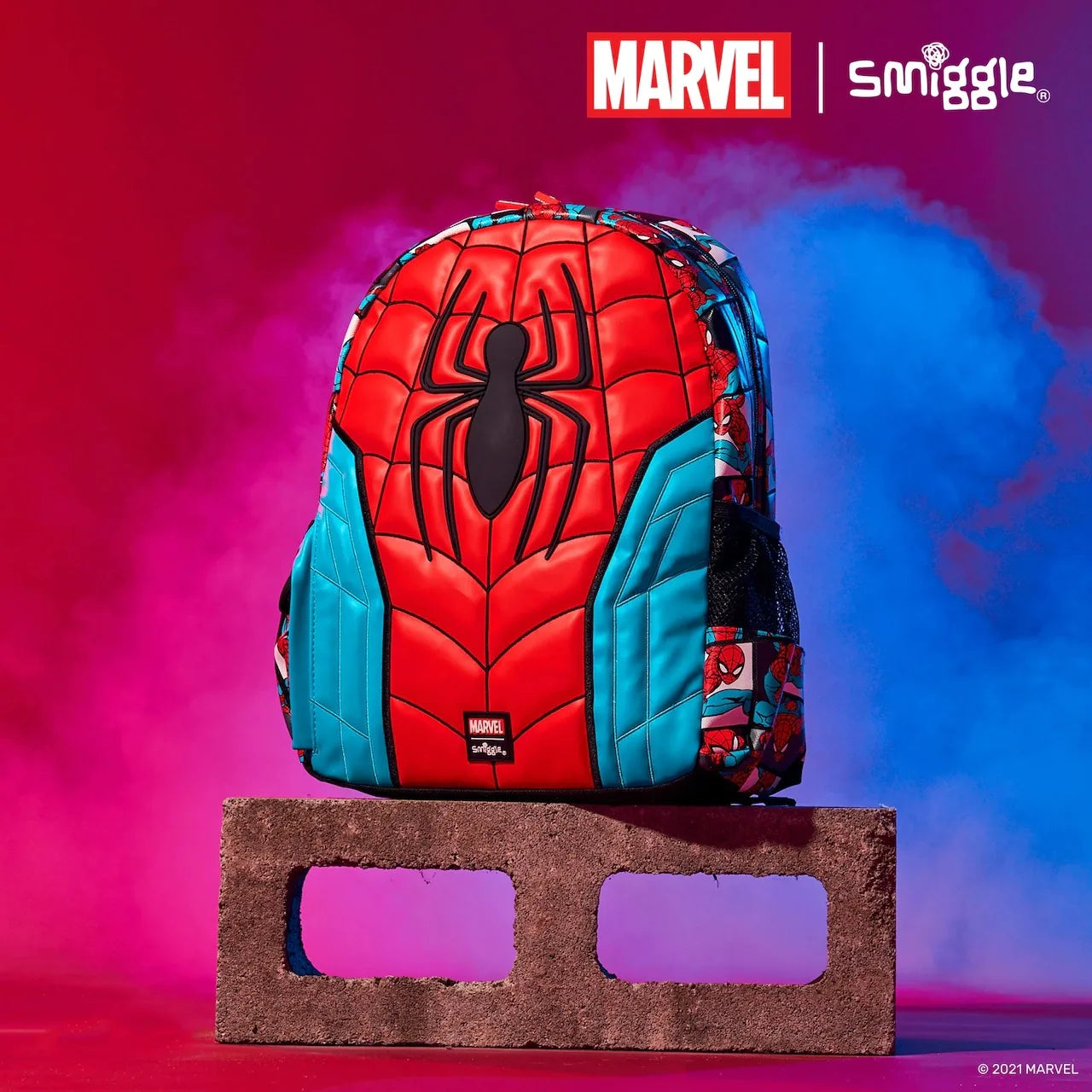 Australian smiggle Marvel Spider Man anime merchandise student backpack backpack lightweight backpack set school start gift