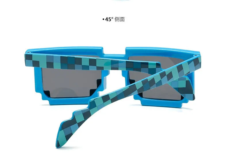 2021 New fashion Sun Glasses Hot Sale Sunglasses Creeper Glasses Novelty Mosaic Funny Goggles Boys Girls Pixel Eyewear