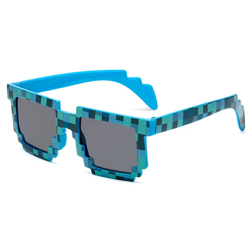2021 New fashion Sun Glasses Hot Sale Sunglasses Creeper Glasses Novelty Mosaic Funny Goggles Boys Girls Pixel Eyewear