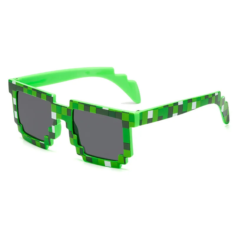 2021 New fashion Sun Glasses Hot Sale Sunglasses Creeper Glasses Novelty Mosaic Funny Goggles Boys Girls Pixel Eyewear