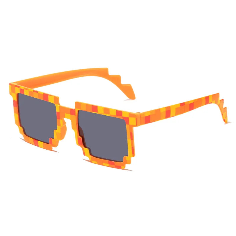 2021 New fashion Sun Glasses Hot Sale Sunglasses Creeper Glasses Novelty Mosaic Funny Goggles Boys Girls Pixel Eyewear