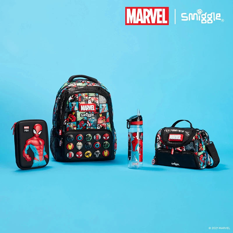 Australian smiggle Marvel Spider Man anime merchandise student backpack backpack lightweight backpack set school start gift