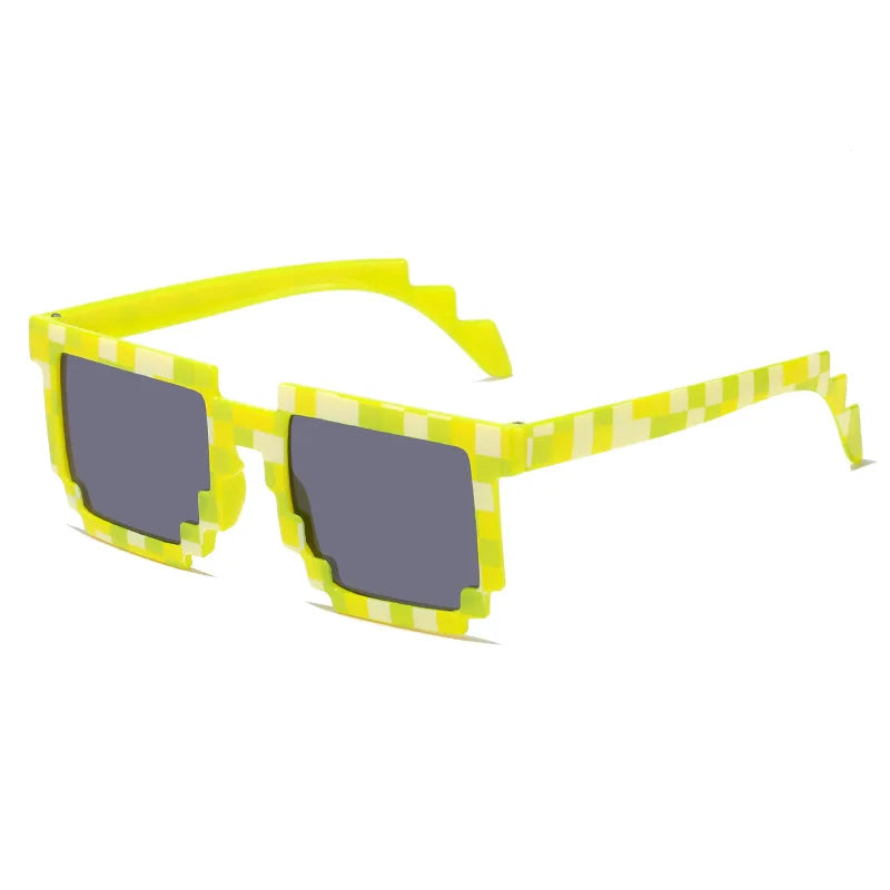 2021 New fashion Sun Glasses Hot Sale Sunglasses Creeper Glasses Novelty Mosaic Funny Goggles Boys Girls Pixel Eyewear